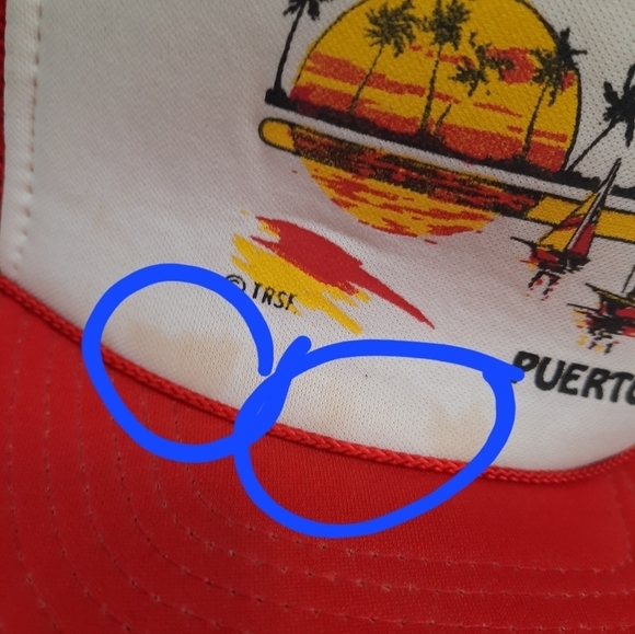 Vintage 80s Puerto Rico Snap Back Foam Trucker Hat Baseball Cap - Picture 7 of 10